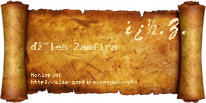Éles Zamfira névjegykártya